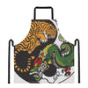 Tiger And Dragon Yin Yang Print Apron