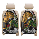 Tiger And Dragon Yin Yang Print Car Seat Organizers