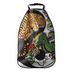 Tiger And Dragon Yin Yang Print Car Seat Organizers
