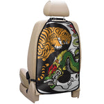 Tiger And Dragon Yin Yang Print Car Seat Organizers