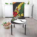 Tiger And Dragon Yin Yang Print Dining Chair Slipcover