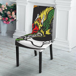 Tiger And Dragon Yin Yang Print Dining Chair Slipcover