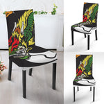 Tiger And Dragon Yin Yang Print Dining Chair Slipcover