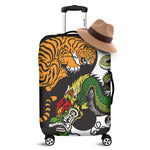 Tiger And Dragon Yin Yang Print Luggage Cover