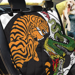 Tiger And Dragon Yin Yang Print Pet Car Back Seat Cover