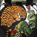 Tiger And Dragon Yin Yang Print Pet Car Back Seat Cover