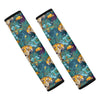 Tiger And Toucan Pattern Print Car Seat Belt Covers
