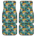 Tiger And Toucan Pattern Print Front and Back Car Floor Mats