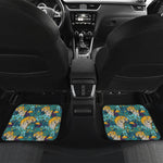 Tiger And Toucan Pattern Print Front and Back Car Floor Mats