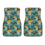 Tiger And Toucan Pattern Print Front Car Floor Mats