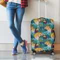 Tiger And Toucan Pattern Print Luggage Cover