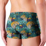 Tiger And Toucan Pattern Print Men's Boxer Briefs