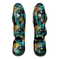 Tiger And Toucan Pattern Print Muay Thai Shin Guards