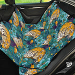 Tiger And Toucan Pattern Print Pet Car Back Seat Cover