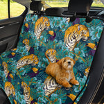 Tiger And Toucan Pattern Print Pet Car Back Seat Cover