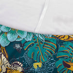 Tiger And Toucan Pattern Print Sofa Cover
