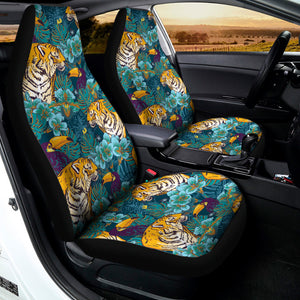 Tiger And Toucan Pattern Print Universal Fit Car Seat Covers