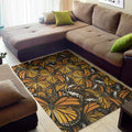 Tiger Monarch Butterfly Pattern Print Floor Mat
