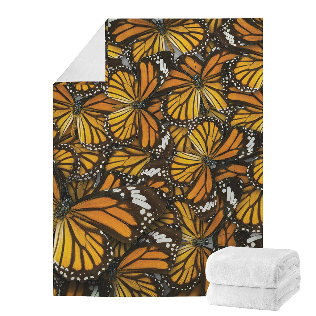 Tiger Monarch Butterfly Pattern Print Blanket