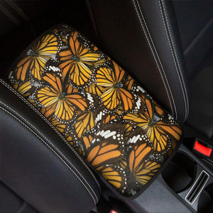 Tiger Monarch Butterfly Pattern Print Car Center Console Cover