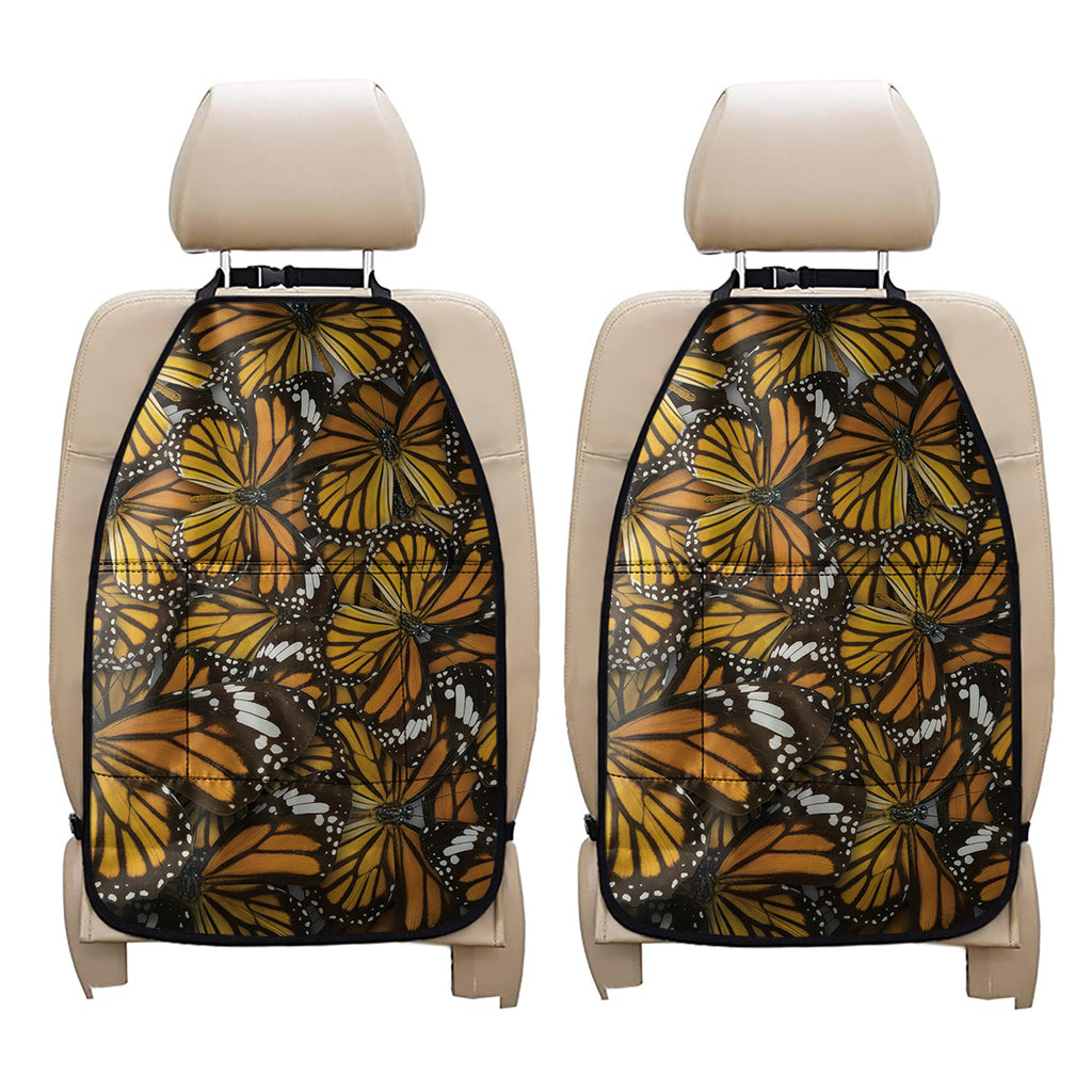 Tiger Monarch Butterfly Pattern Print Car Seat Organizers