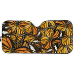 Tiger Monarch Butterfly Pattern Print Car Sun Shade