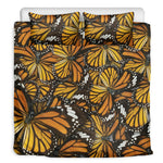 Tiger Monarch Butterfly Pattern Print Duvet Cover Bedding Set