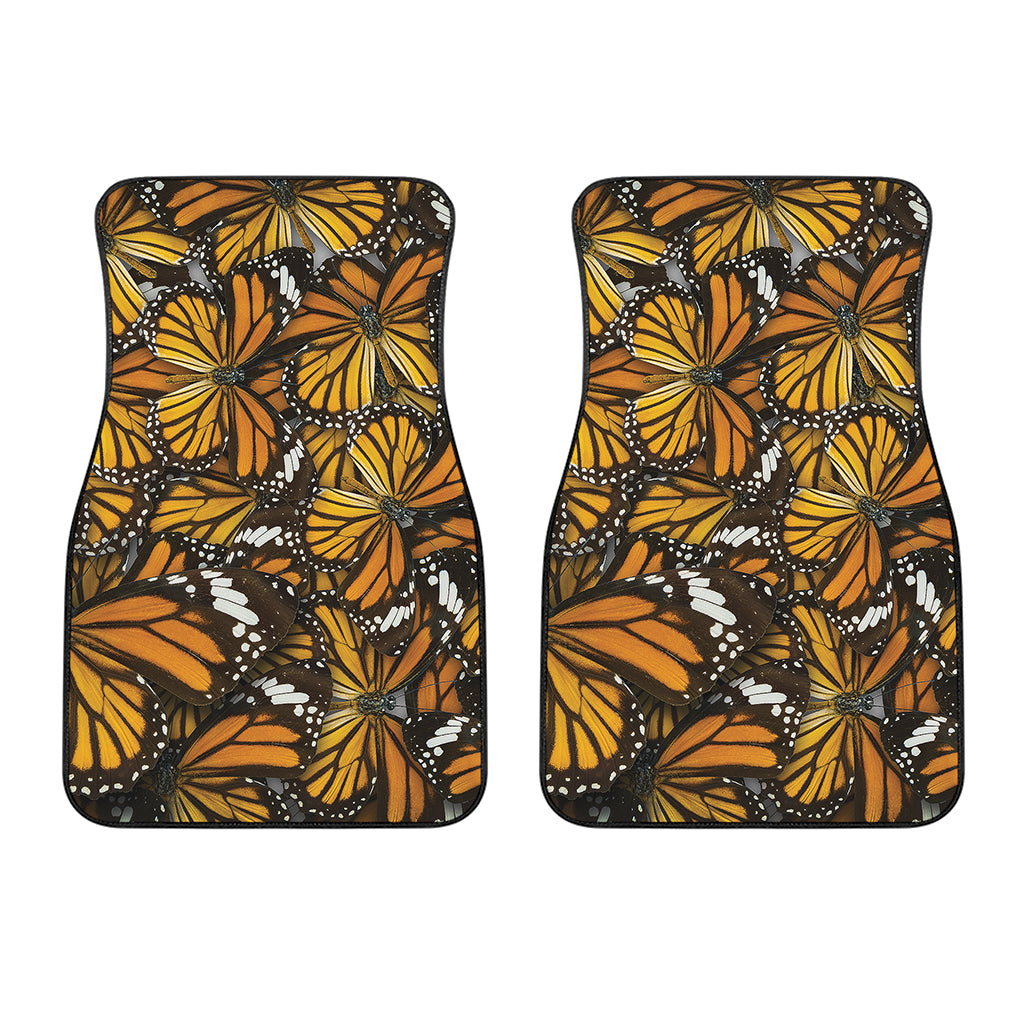 Tiger Monarch Butterfly Pattern Print Front Car Floor Mats