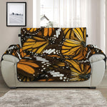 Tiger Monarch Butterfly Pattern Print Half Sofa Protector