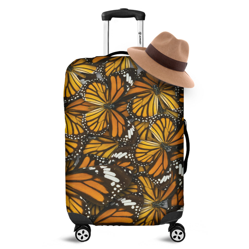 Tiger Monarch Butterfly Pattern Print Luggage Cover