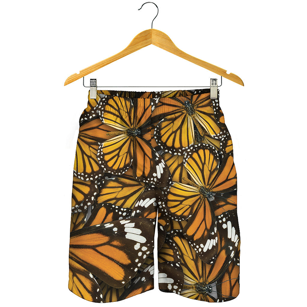 Tiger Monarch Butterfly Pattern Print Men's Shorts