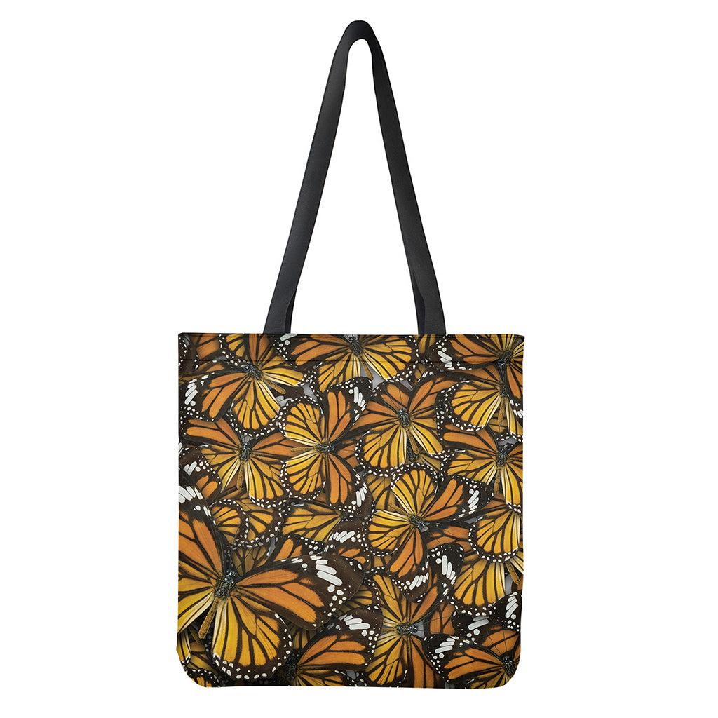 Tiger Monarch Butterfly Pattern Print Tote Bag