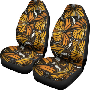 Tiger Monarch Butterfly Pattern Print Universal Fit Car Seat Covers