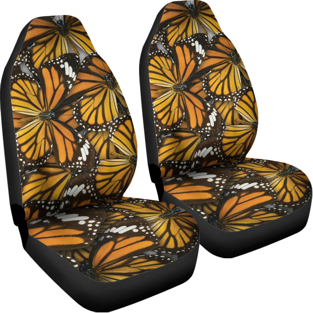 Tiger Monarch Butterfly Pattern Print Universal Fit Car Seat Covers