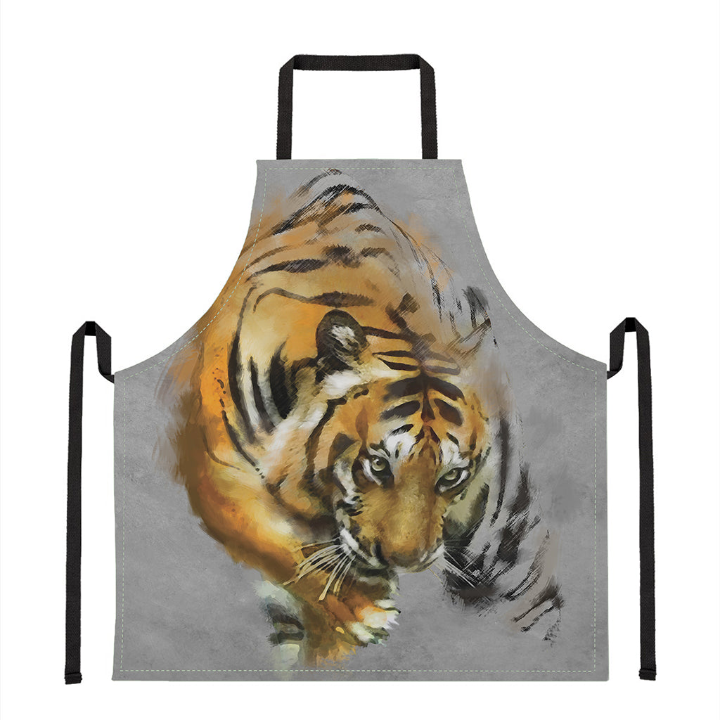 Tiger Painting Print Apron