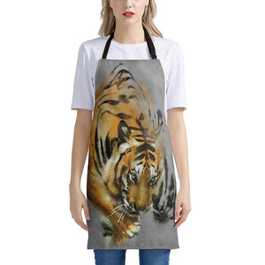 Tiger Painting Print Apron