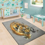 Tiger Painting Print Area Rug