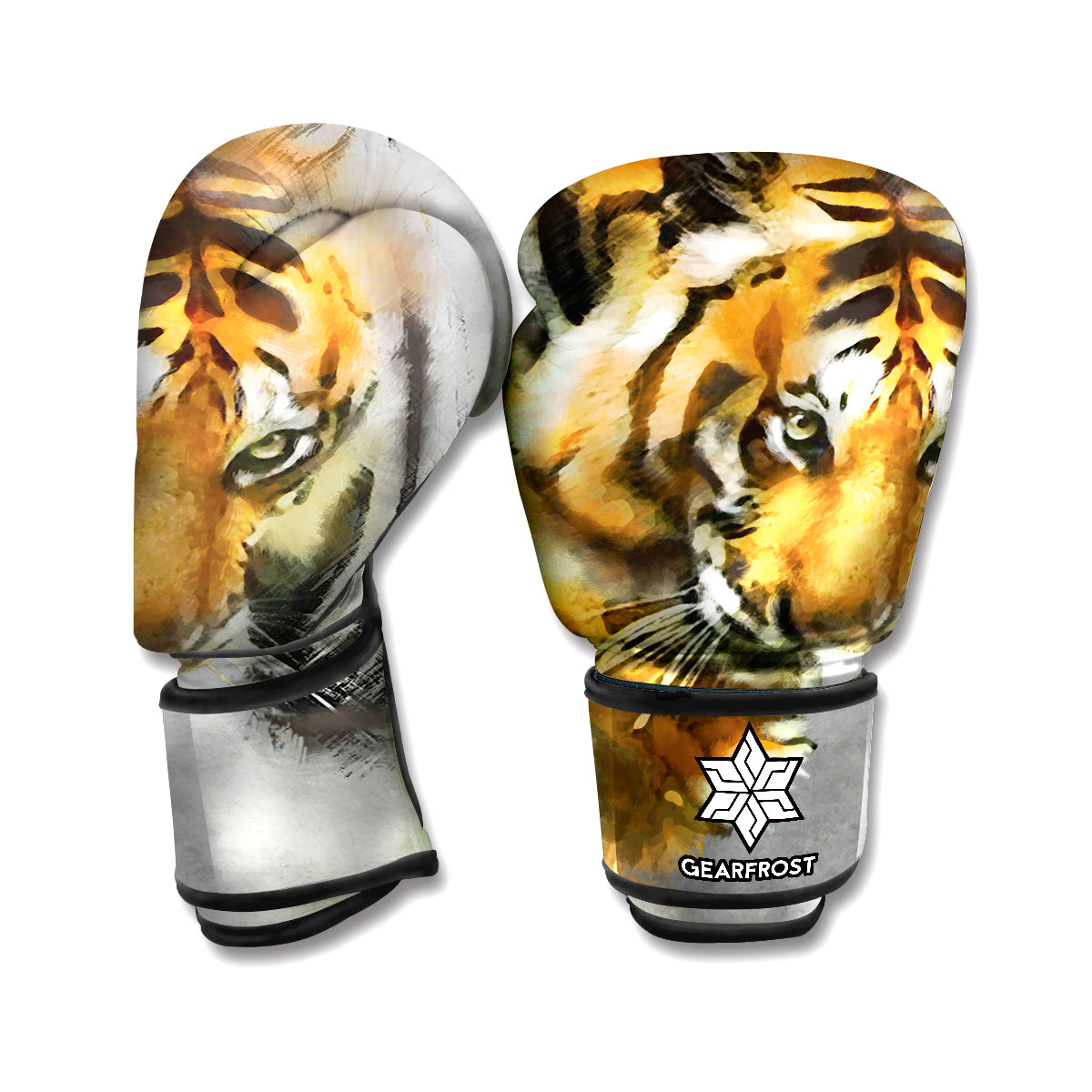 Tiger Painting Print Boxing Gloves