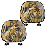Tiger Painting Print Car Headrest Covers