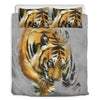 Tiger Painting Print Duvet Cover Bedding Set