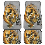 Tiger Painting Print Front and Back Car Floor Mats