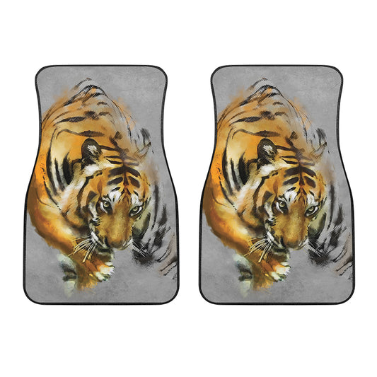 Tiger Painting Print Front Car Floor Mats