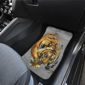 Tiger Painting Print Front Car Floor Mats