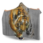 Tiger Painting Print Hooded Blanket