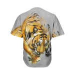 Tiger Painting Print Men's Baseball Jersey