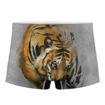 Tiger Painting Print Men's Boxer Briefs