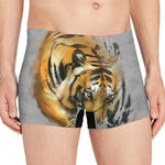 Tiger Painting Print Men's Boxer Briefs