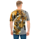Tiger Painting Print Men's T-Shirt