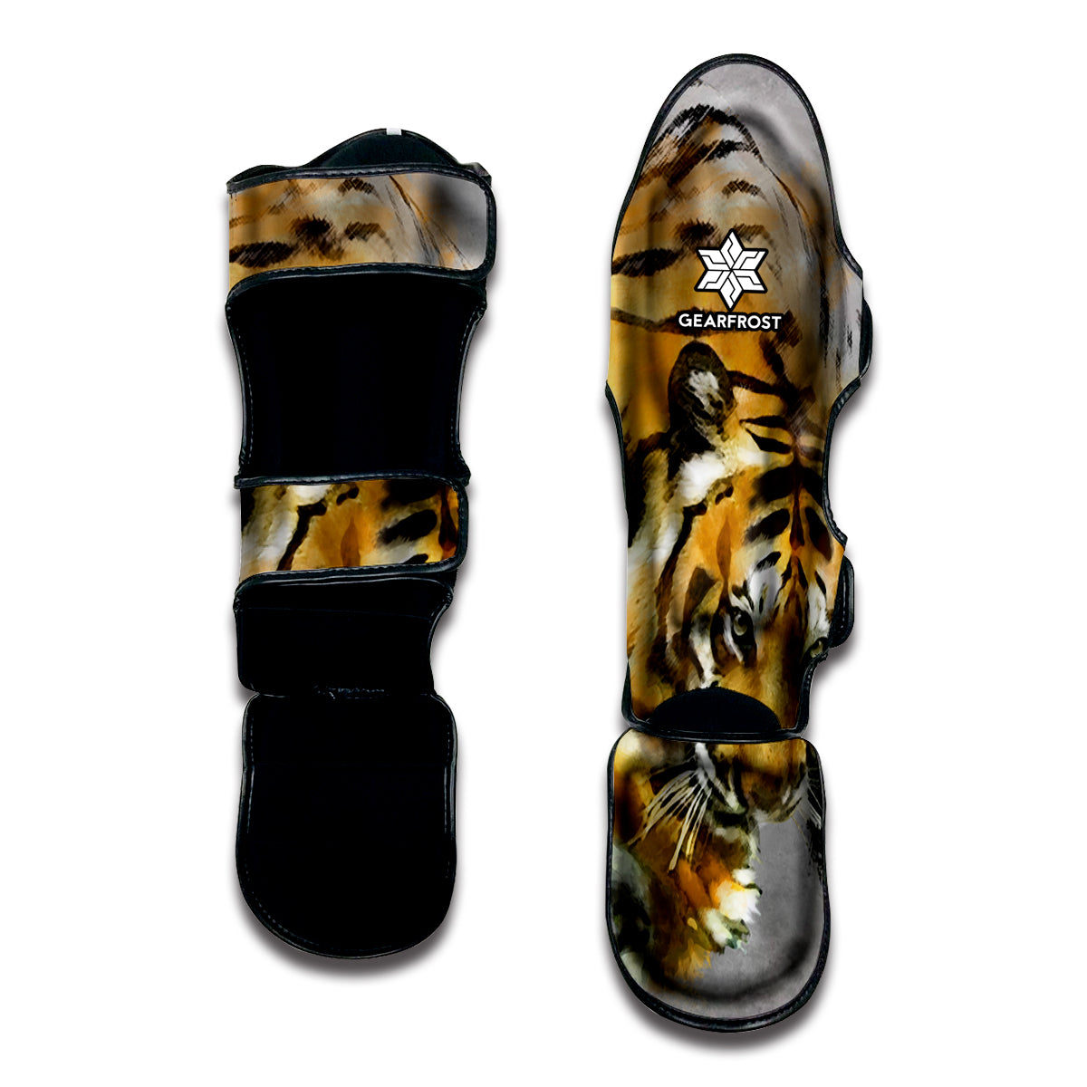 Tiger Painting Print Muay Thai Shin Guard