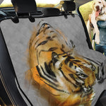 Tiger Painting Print Pet Car Back Seat Cover